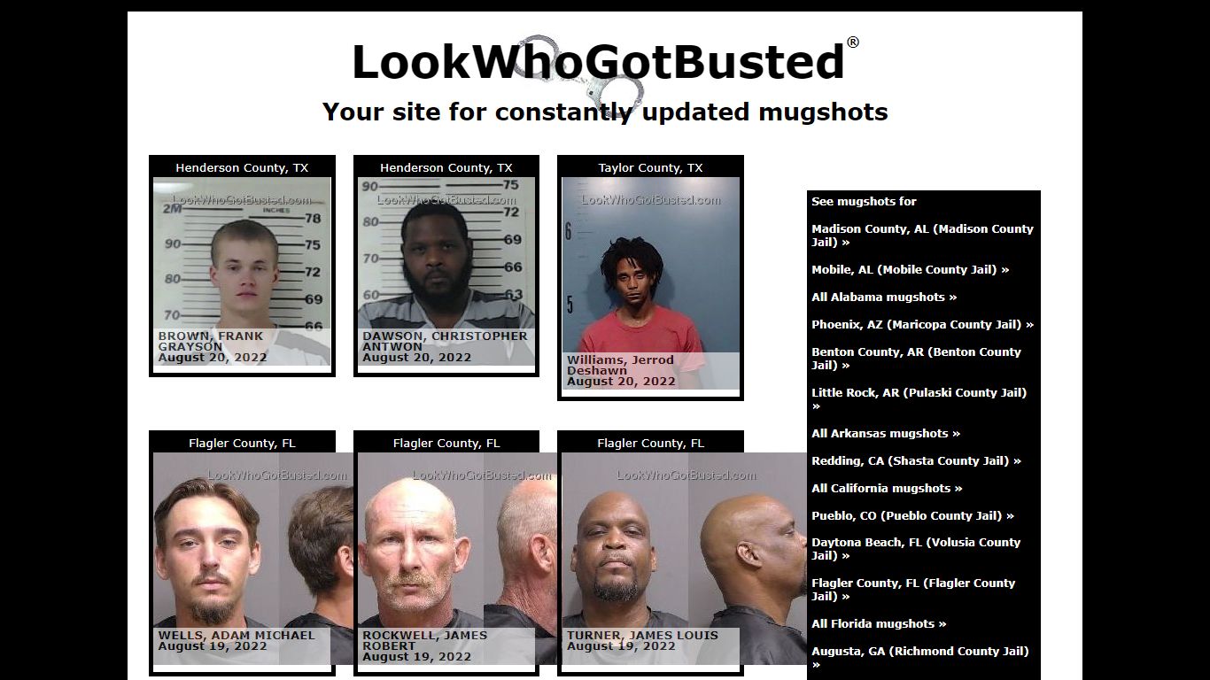 LookWhoGotBusted.com